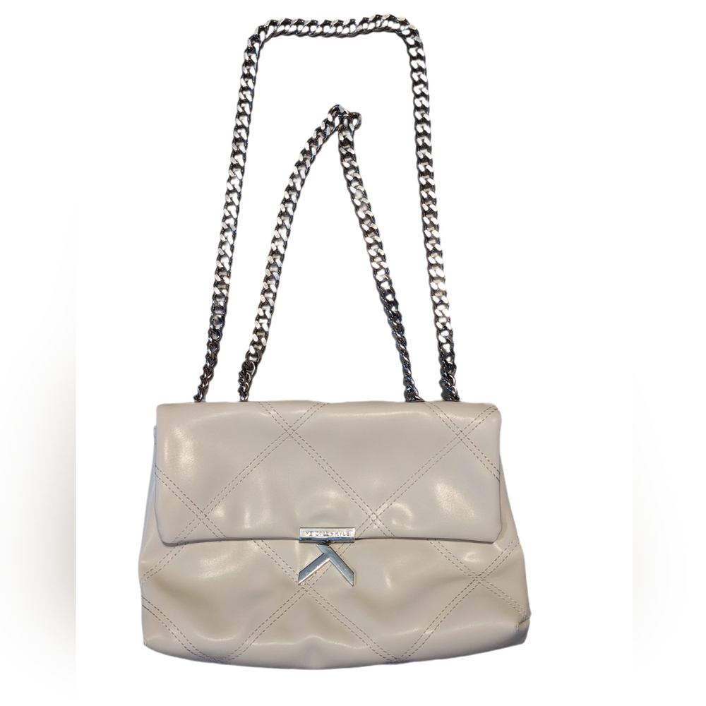 Kendall & Kylie Cream Quilted Shoulder Bag